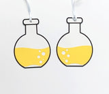 Pinfliers Science Theme Birthday Party Hangings with Orange