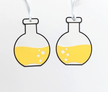 Pinfliers Science Theme Birthday Party Hangings with Pink