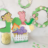 Pinfliers Centerpiece Paper Fence Box for Theme Birthday Party Decoration