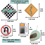 Pinfliers Car Theme Birthday Party Paper Hangings