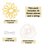 Pinfliers Bumble Bee / Sunshine Theme Birthday Party Paper Daisy Bunting