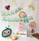 Pinfliers Cocomelon Theme Birthday Party Big Paper Cutouts Set 1