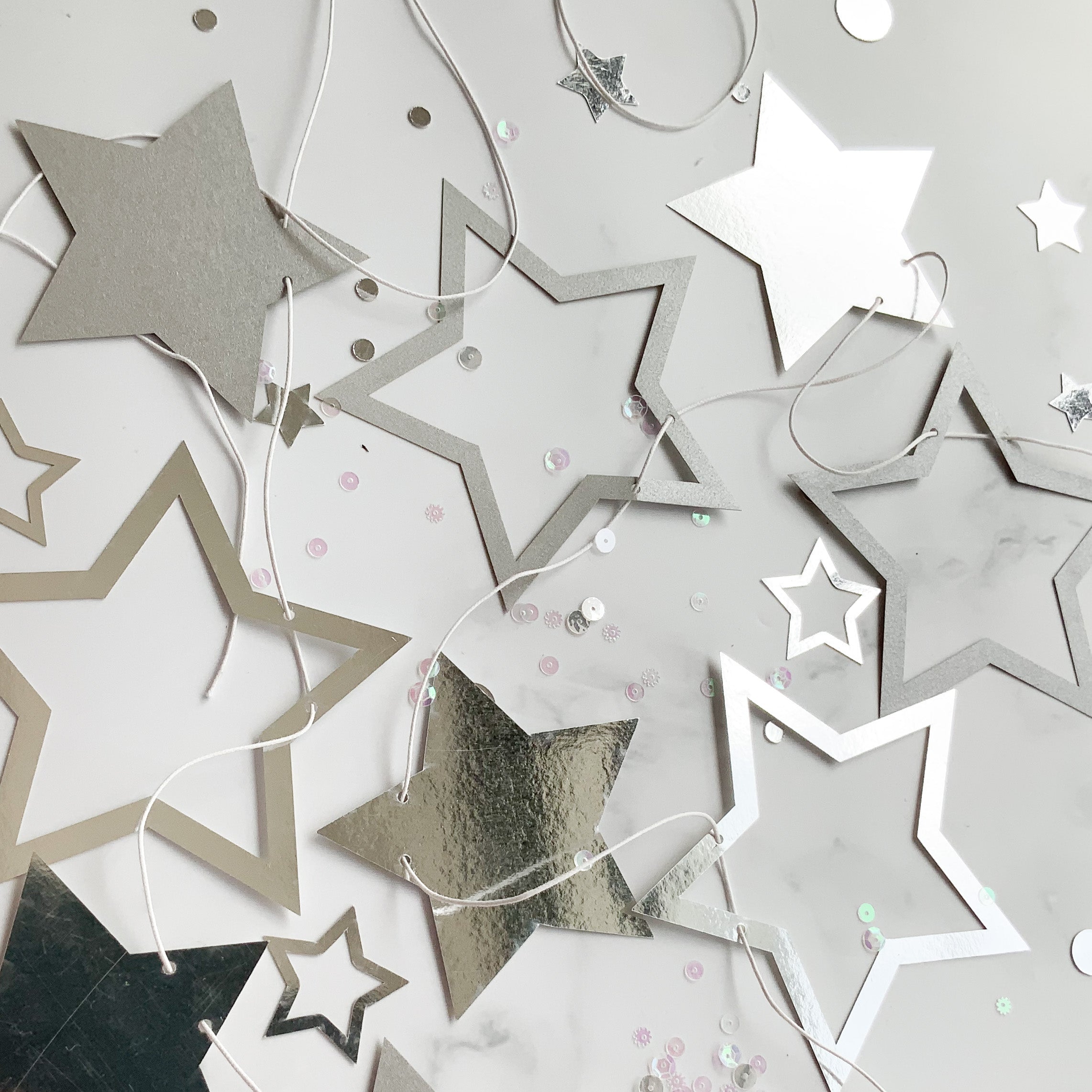 Pinfliers Twinkle Twinkle Little Star Theme Birthday Party Paper Star Bunting