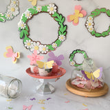 Pinfliers Butterfly Theme Birthday Party Big Paper Cutouts, A set of 86 pieces