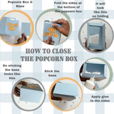 Pinfliers Car Theme Birthday Party Paper French fries /  Popcorn Boxes, A pack of 10 Popcorn Tubs
