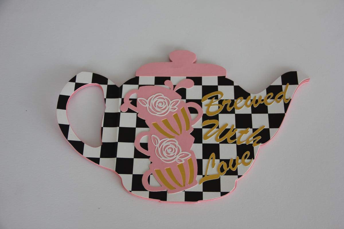 Pinfliers Teapot Shaped Party Paper Wish Book
