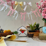 Pinfliers Galentines,Valentines Day decoration items, Bridal shower, Pastel Bow Theme for 18, 1st Birthday Decor, 9 Paper Pastel 3D Bows