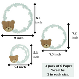 Pinfliers Teddy Bear Theme Birthday Party Decoration Paper Wreath