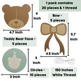 Pinfliers Teddy Bear Theme Party Paper Bunting