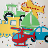 Transport Theme Hangings, Cutouts and Centerpieces Combo Pack, 54 Pieces