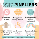 Pinfliers Flower Garland with Cream and Yellow Paper Flower and Leaves for Birthday Party Decorations Small Pack