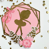 Pinfliers Ballerina Theme Birthday Party Cake Topper