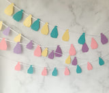 Pinfliers Pastel Theme Birthday Party Decoration Paper Tassel Bunting