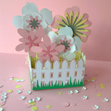 Pinfliers Centerpiece Paper Fence Box for Theme Birthday Party Decoration