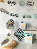 Pinfliers Car / Race Car Theme Birthday Party Paper Bunting|Garland, Backdrop Decoration