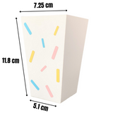 Pinfliers Ice Cream Theme Birthday Decoration Paper French Fries / Popcorn Boxes for Kids Party Table Decoration