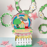 Pinfliers Bumble Bee / Peppa Pig Theme Birthday Party Paper Daisy Wreath