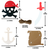 Pinfliers Pirate Theme Birthday Party Paper Bunting