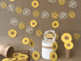 Pinfliers Rustic / Sunshine Theme Paper Sunflower Garland for Birthday Party