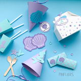 Pinfliers Mermaid Theme Birthday Party, A Combo for 10 kids