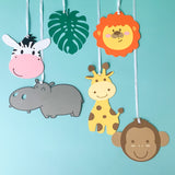 Pinfliers Jungle / Safari Theme Birthday Party Decoration, Paper Hangings, A set of 7 pieces