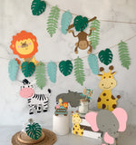 Pinfliers Jungle / Safari Theme Birthday Party Decoration, Paper Hangings, A set of 7 pieces