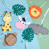 Pinfliers Jungle / Safari Theme Birthday Party Decoration, Paper Hangings, A set of 7 pieces