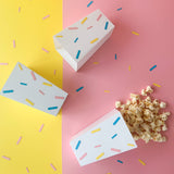 Pinfliers Ice Cream Theme Birthday Decoration Paper French Fries / Popcorn Boxes for Kids Party Table Decoration