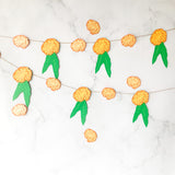 Pinfliers Paper Marigold Flower Garland, Pongal, Makar Sankranti, Lohri, Bihu Decoration