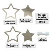 Pinfliers Twinkle Twinkle Little Star Theme Birthday Party Paper Star Bunting