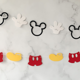 Pinfliers Mickey Mouse Theme Birthday Party Paper Bunting