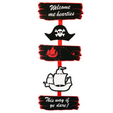 Pinfliers Pirate Theme Birthday Party Paper Entrance Sign